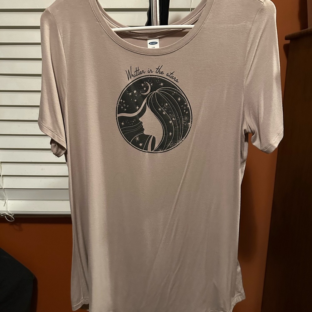 Old Navy Taupe Graphic Tee